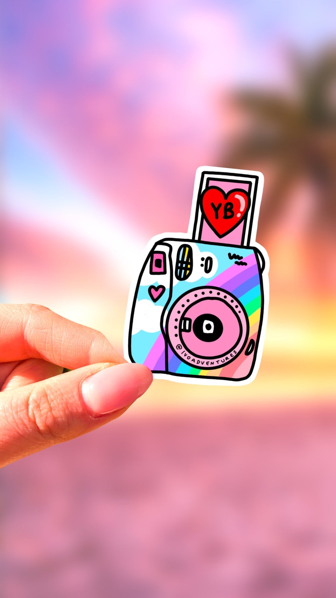 Sticker - Camera - Rainbow
