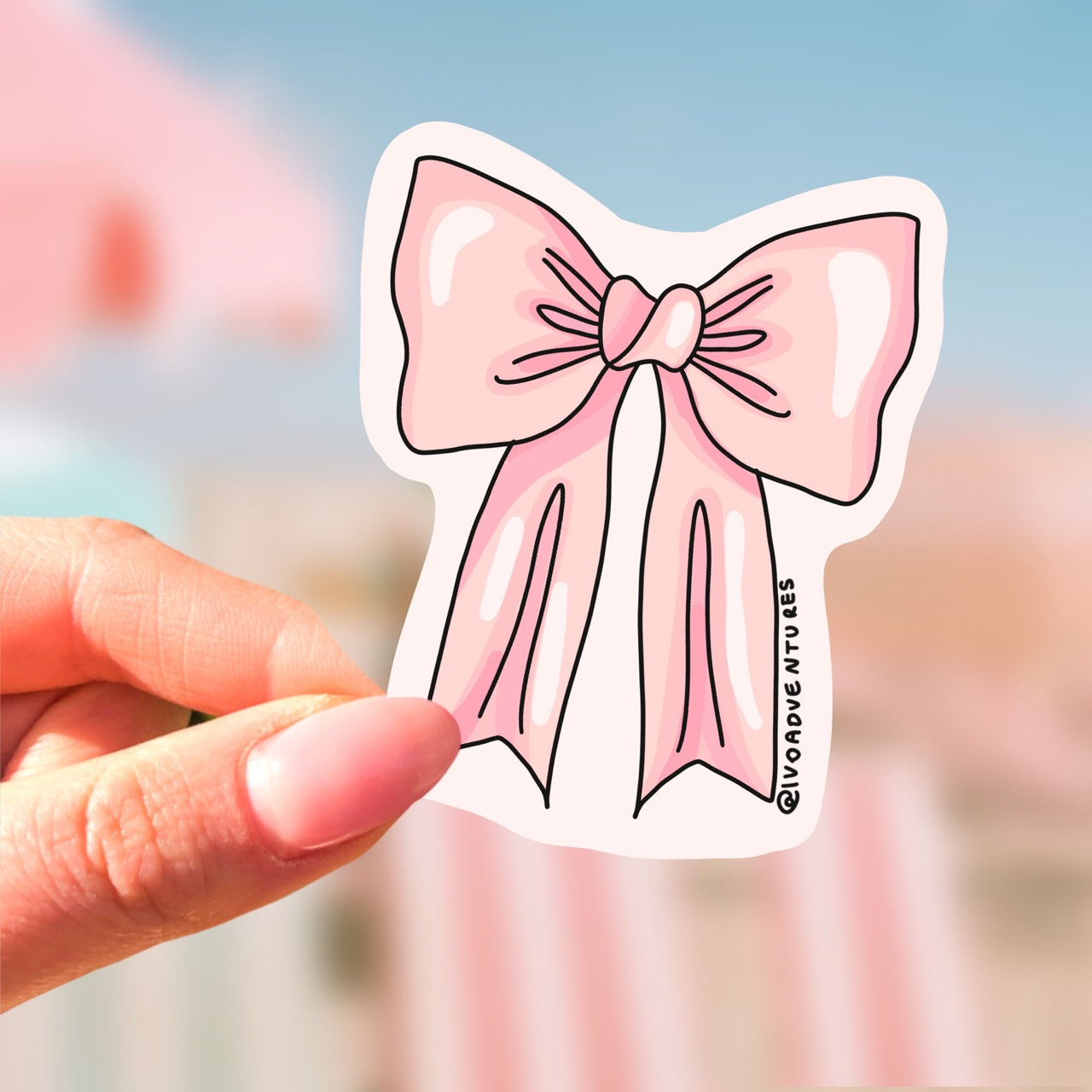 Sticker - Pink Bow