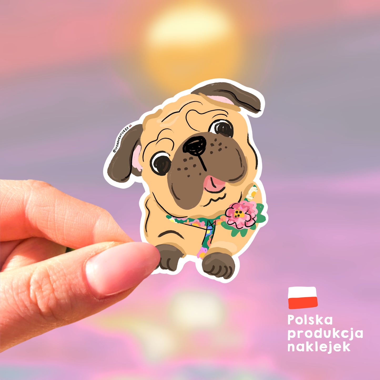 Sticker Pug Balbinka