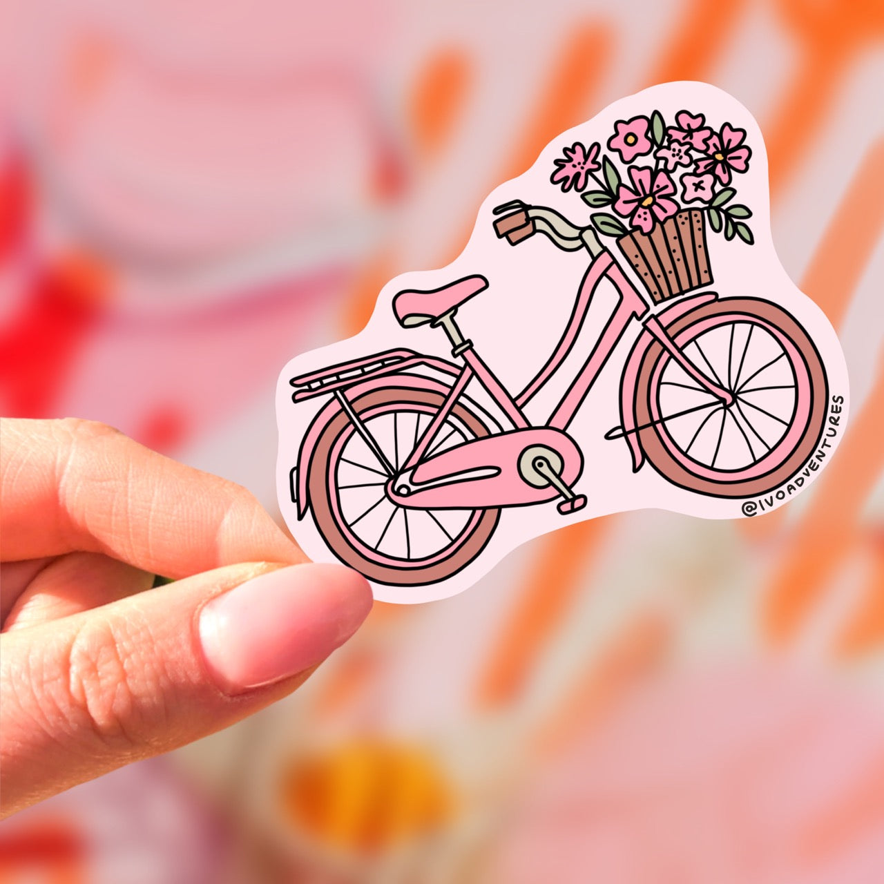 Sticker - Pink Bike