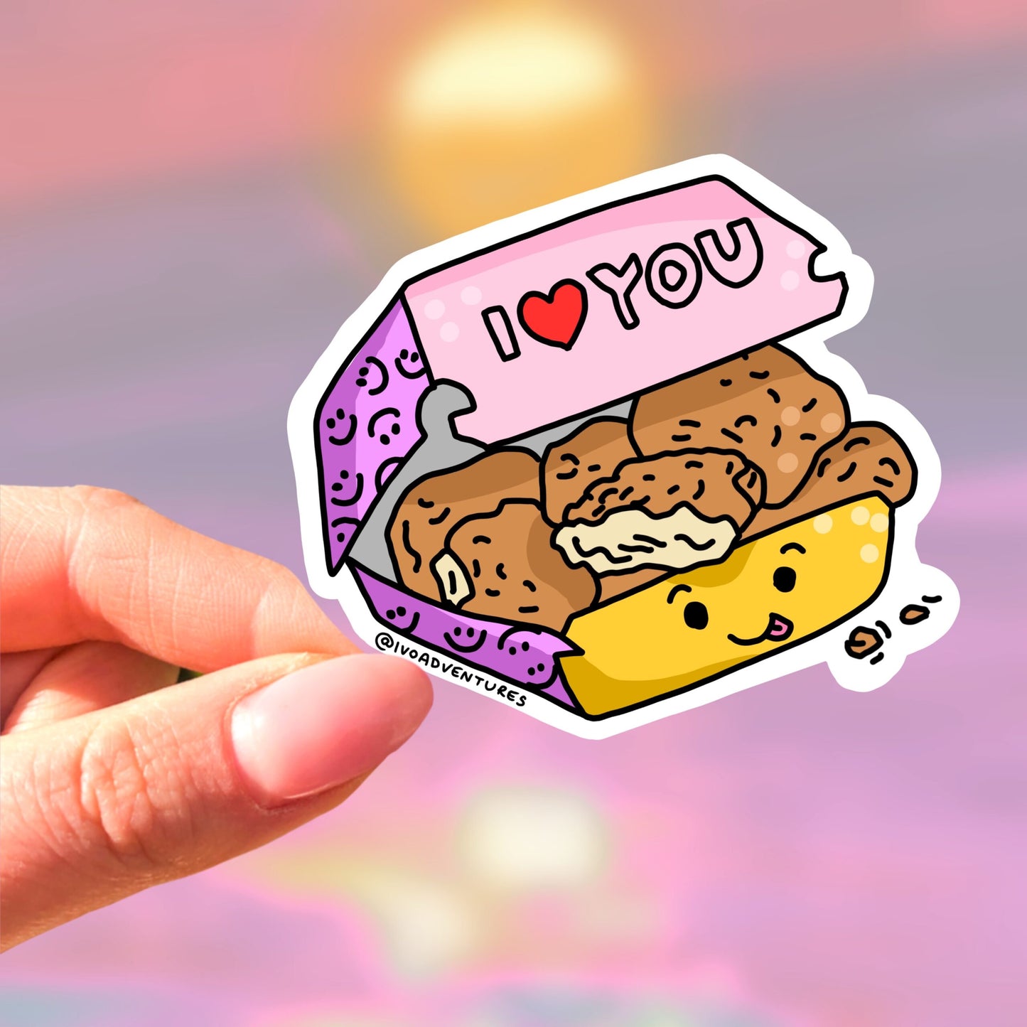 Happy Nuggets Sticker