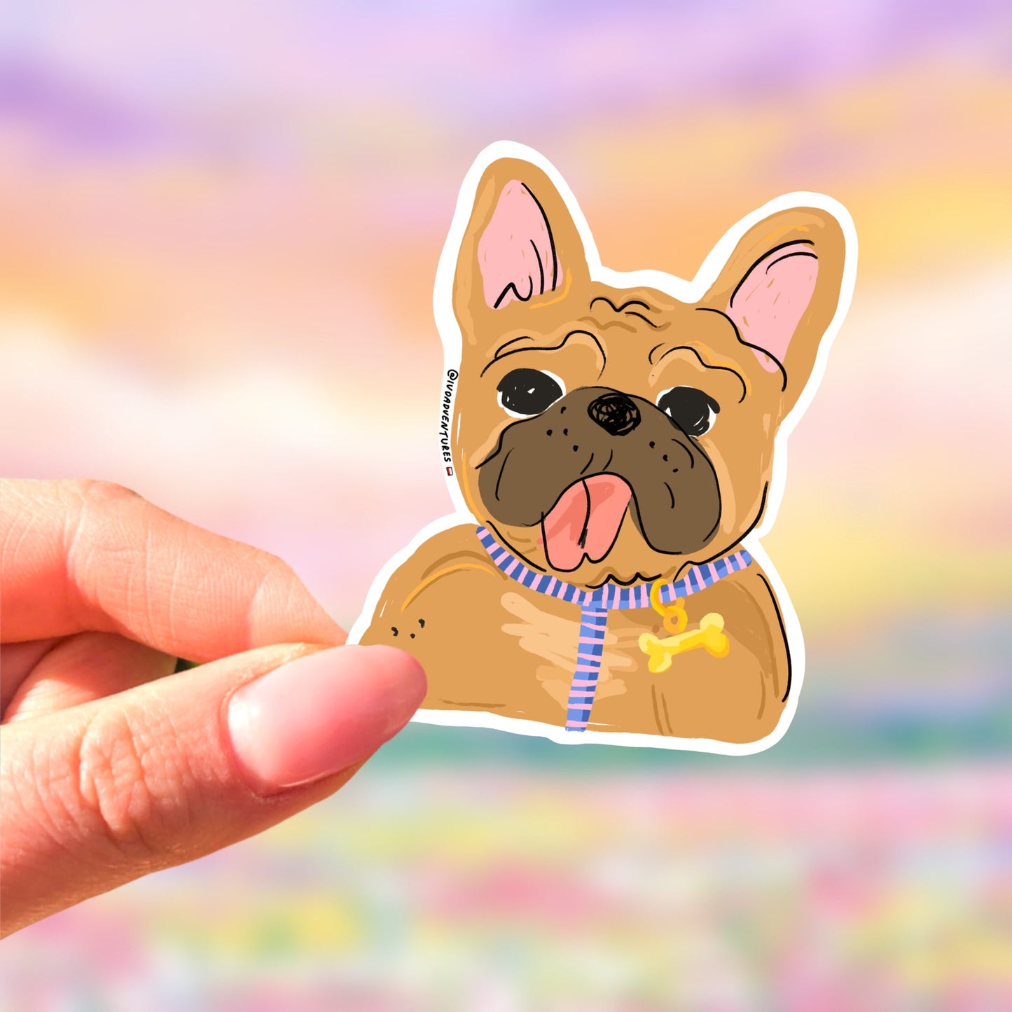 Bulldog Boguś sticker