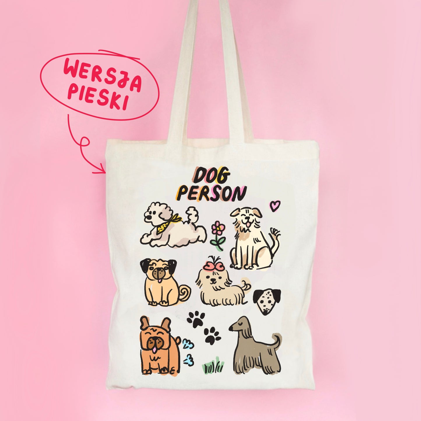 Bag DOGS spring sweet faces