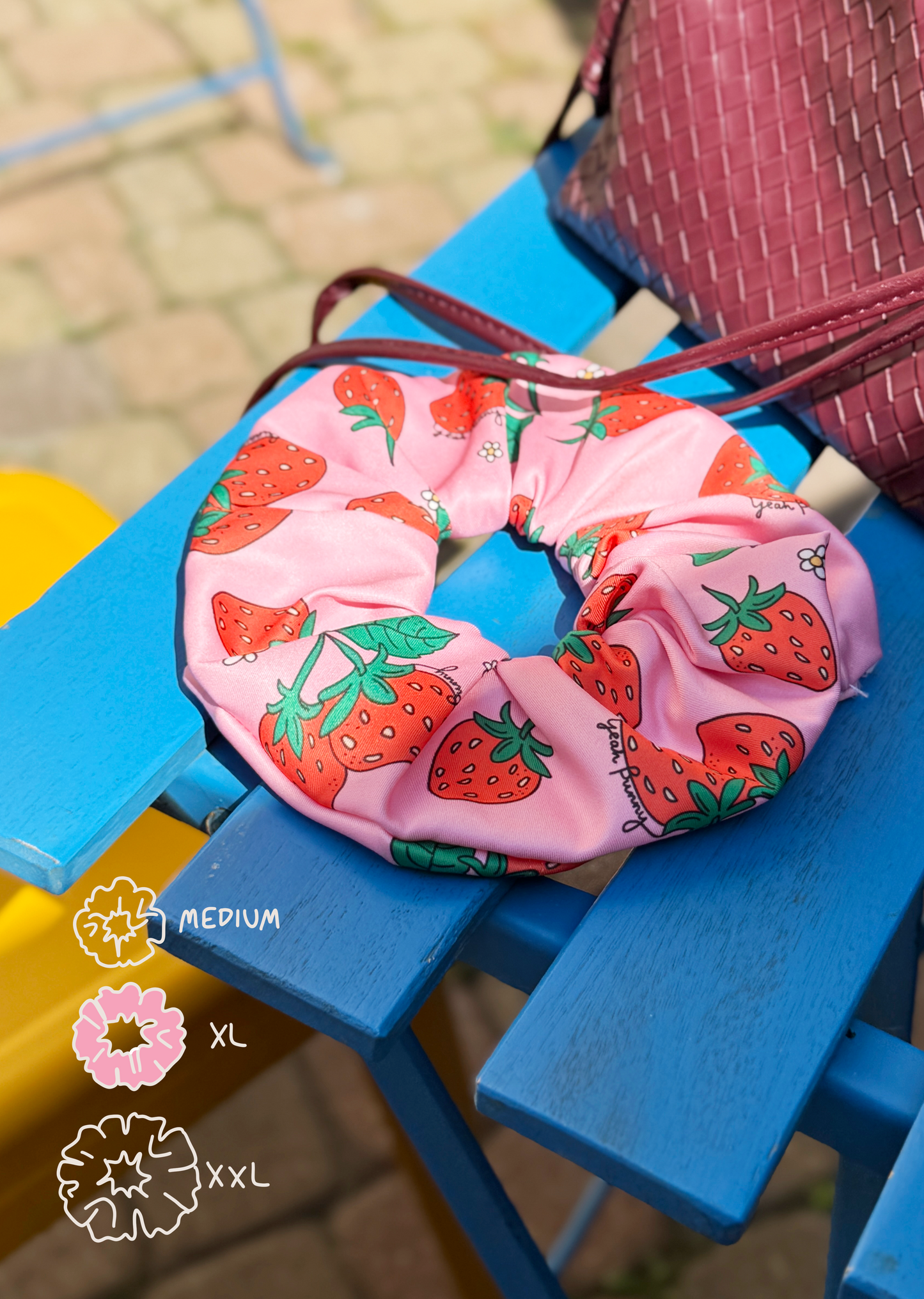 Scrunchie XXL - 🍓 Strawberry Milkshake