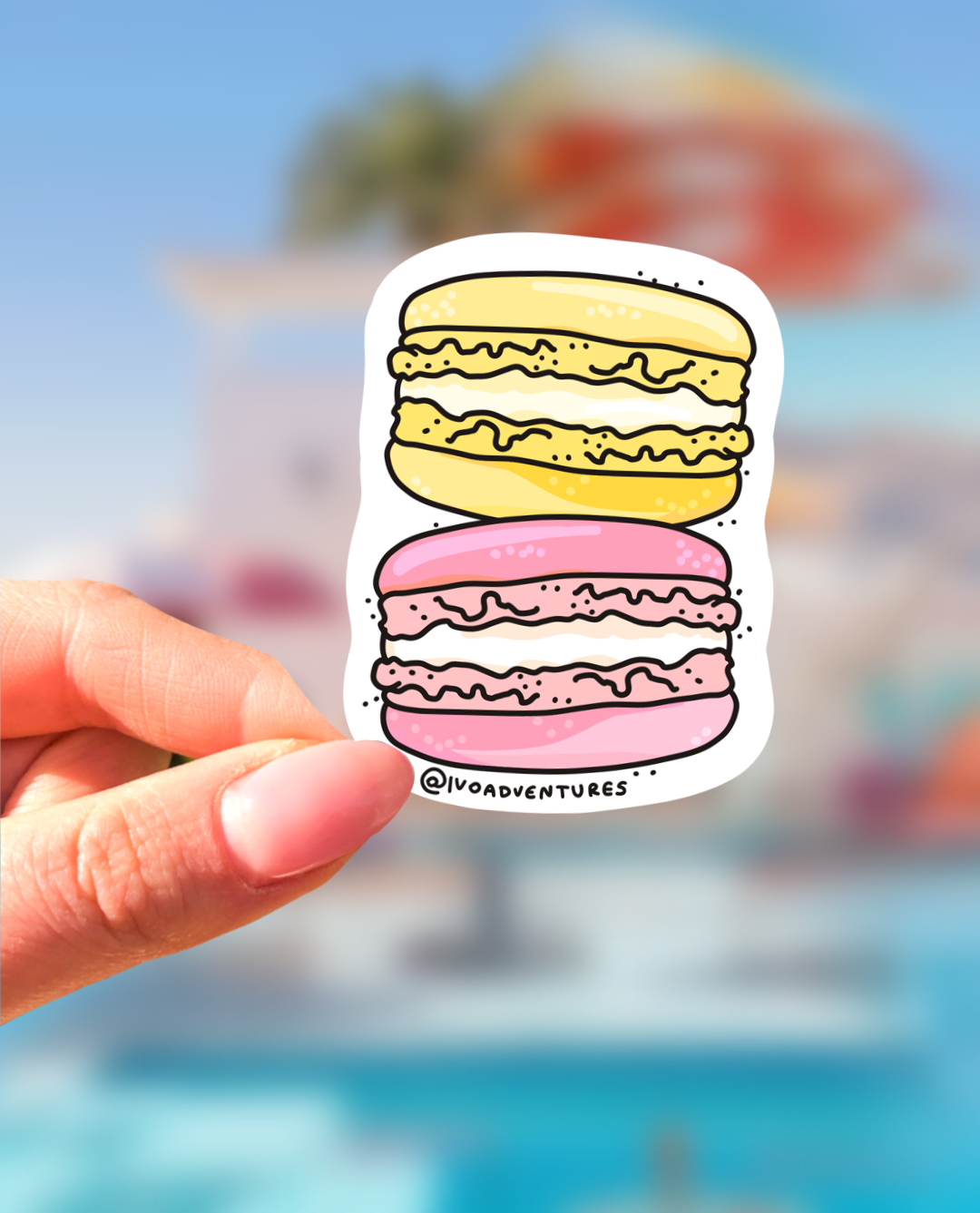 Sticker - French Macarons Pastel