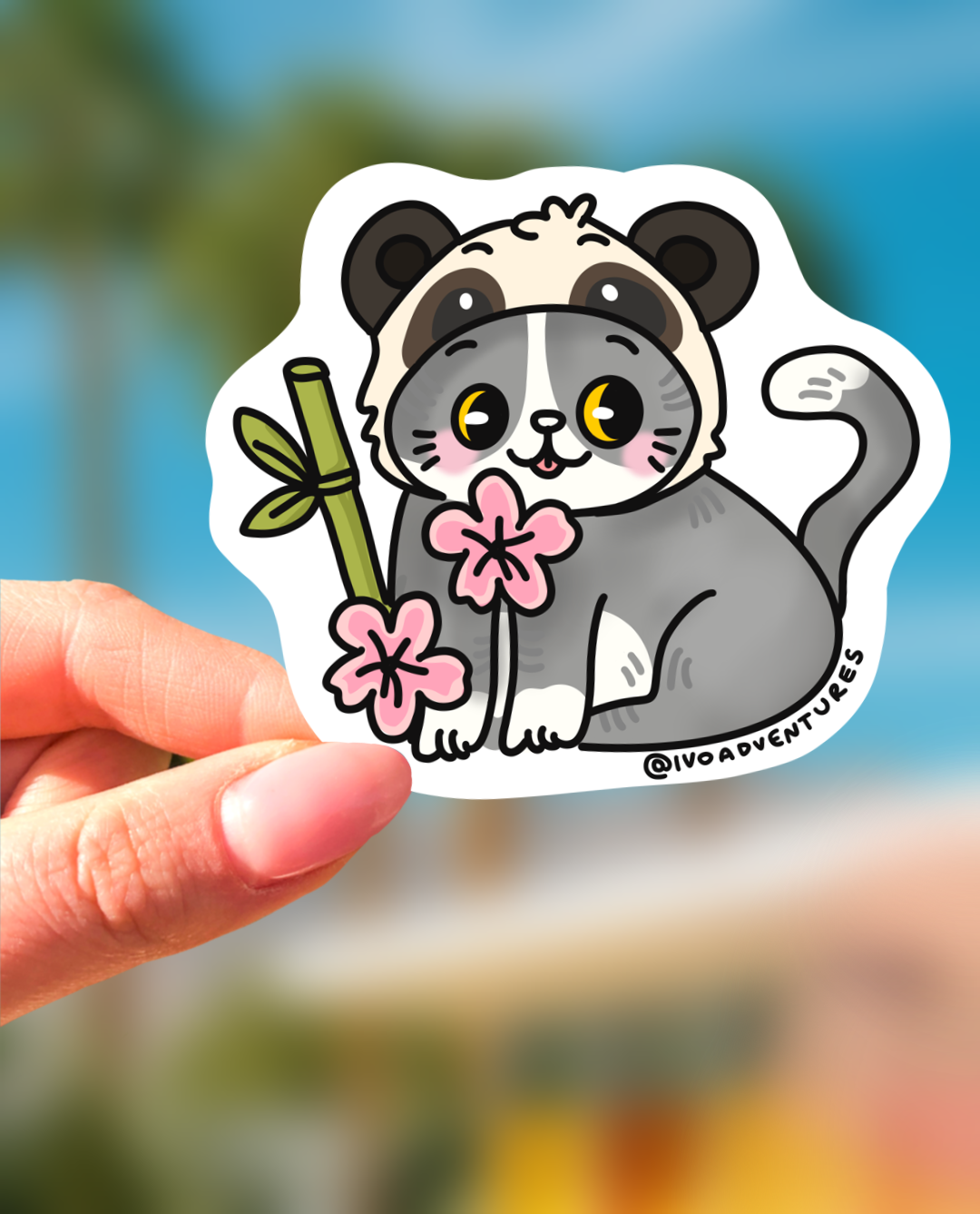 Sticker - Sweet Kitty β Panda kitten
