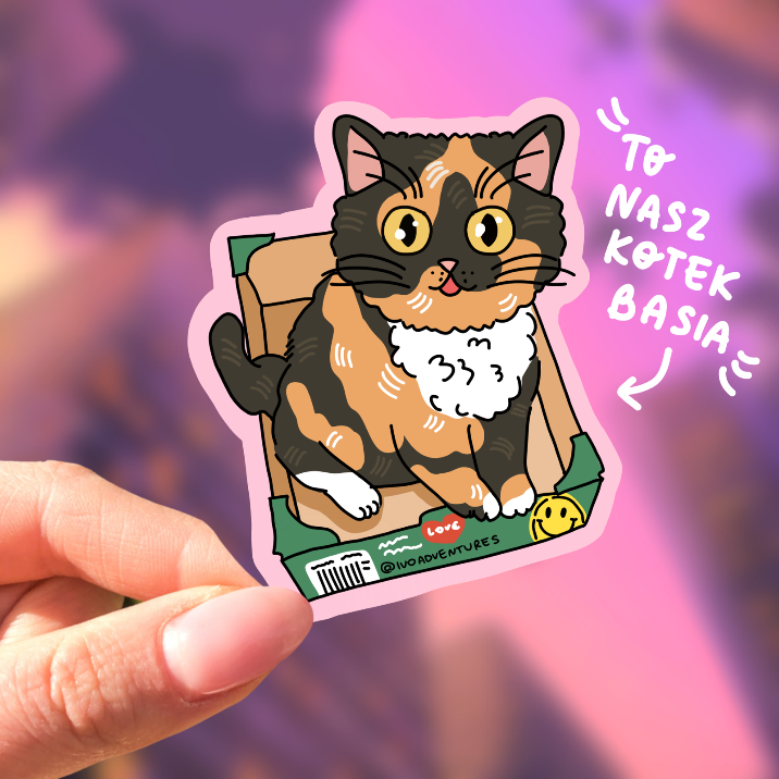 Basia the kitty sticker