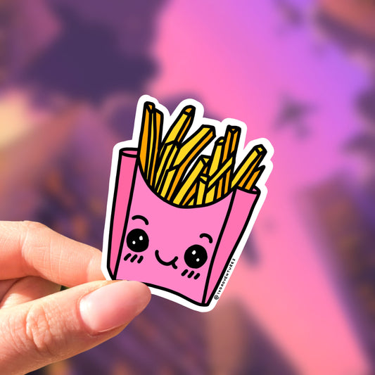 Pink Fries Sticker