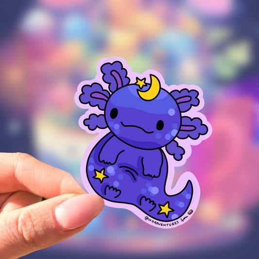 Galactic Axolotl Sticker