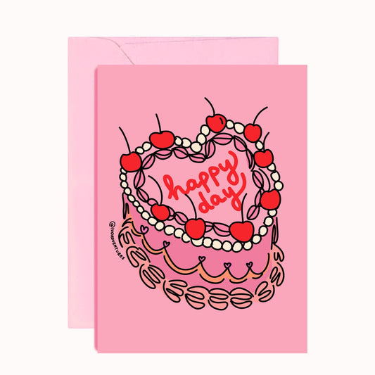 Card - Cake - Happy Day