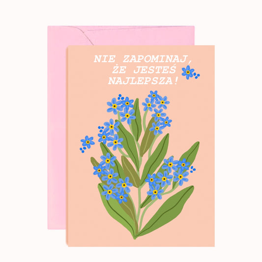 Card - Forget-me-nots - Don't forget that you are great