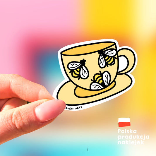 Sticker - Cup Bee