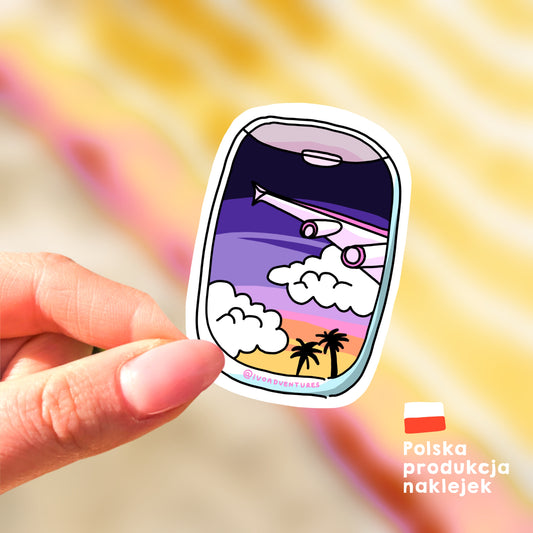 Sticker - Airplane window