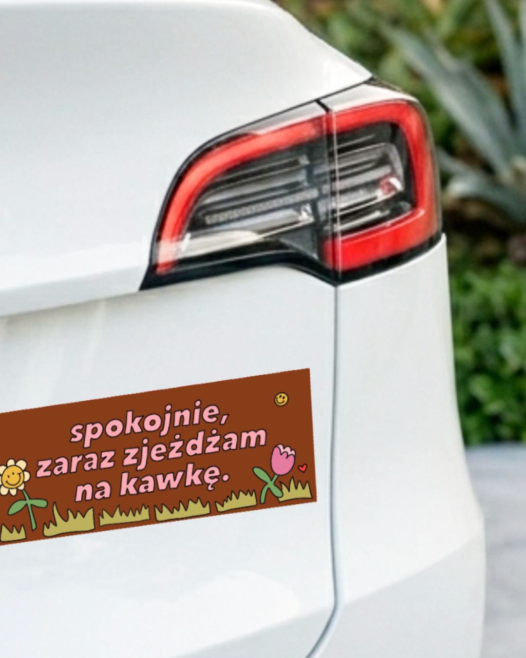 Car sticker - PULLING OVER FOR COFFEE