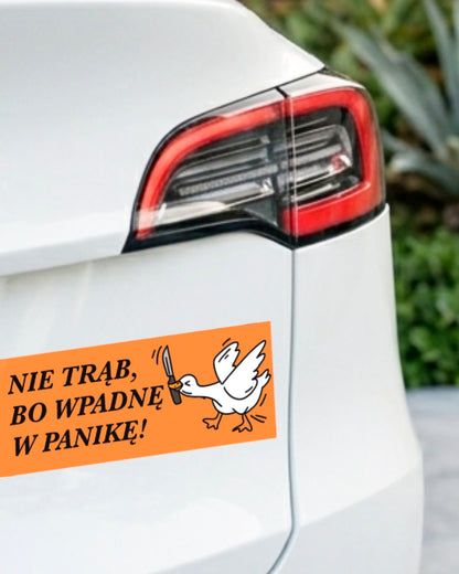 Car sticker - GOOSE - DO NOT HONK