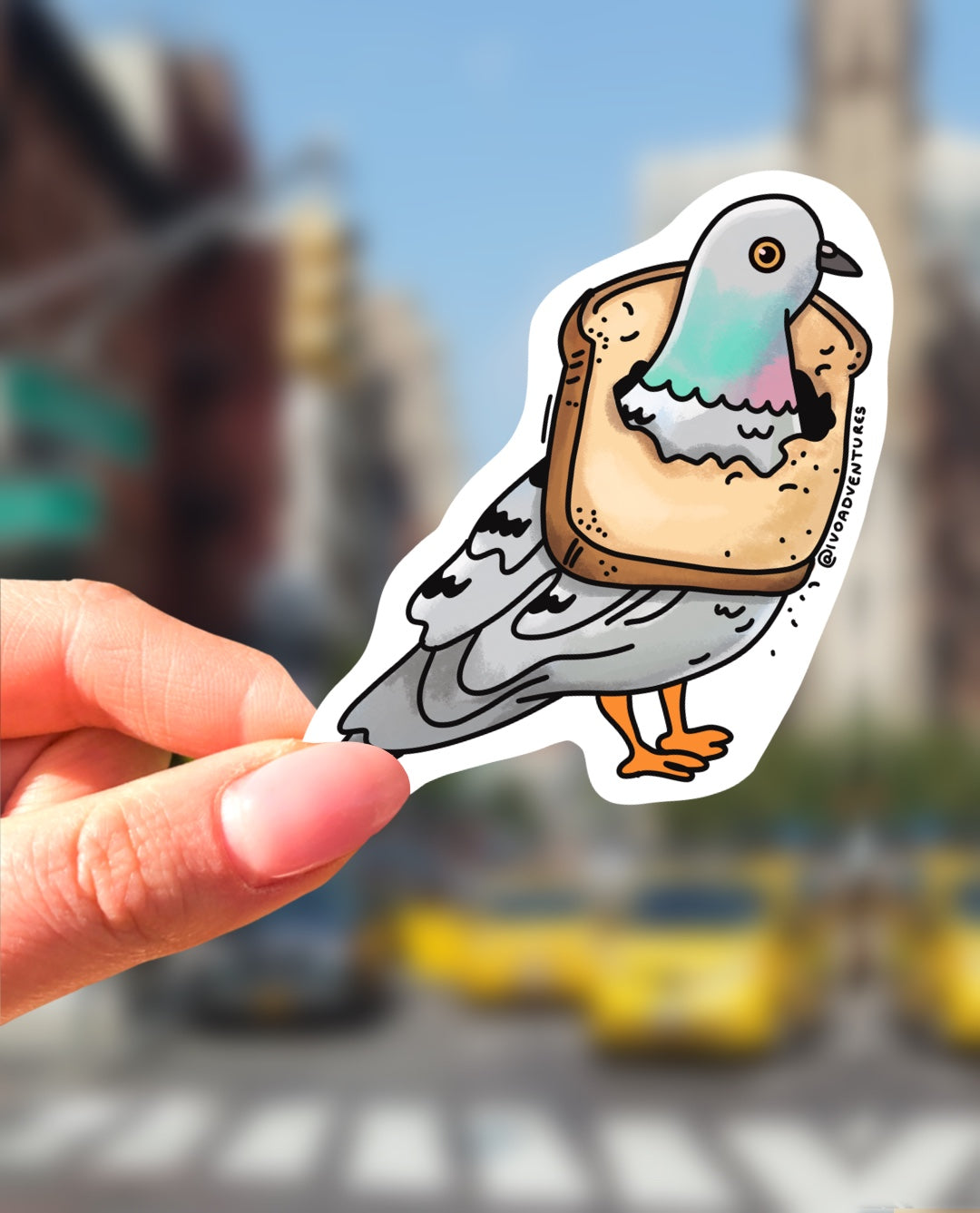 Sticker - Dove in Bread
