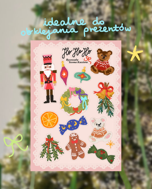 Stickers Sheet Dogs Doggies pink