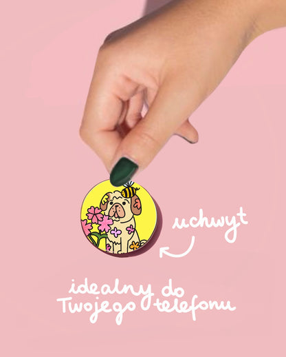 Phone socket - Flowery Pug