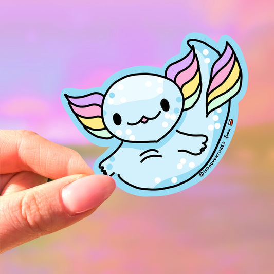 Rainbow Axolotl Sticker