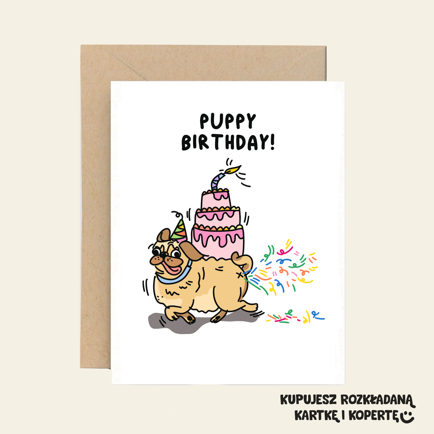 Kartka Urodzinowa - Puppy Birthday