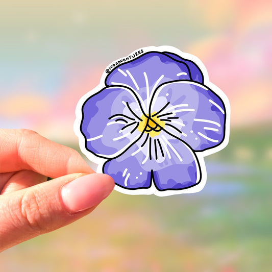 Sticker - Pansy Flower