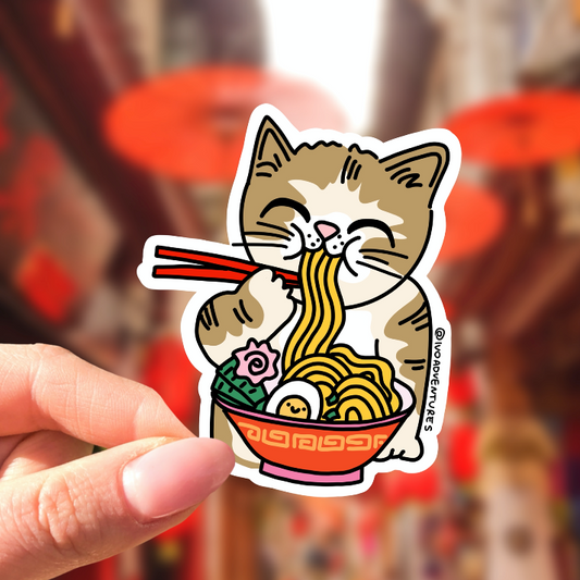 Ramen kitty sticker