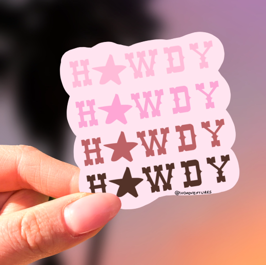 Sticker - Howdy