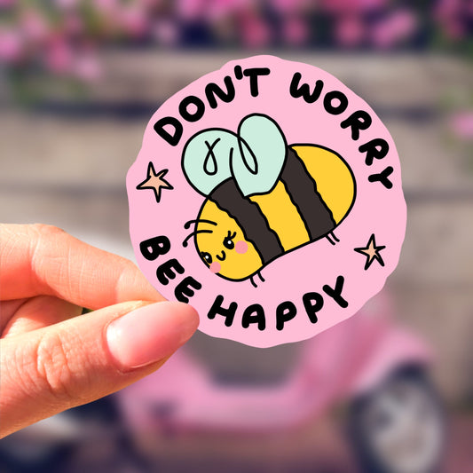Bee Happy Sticker