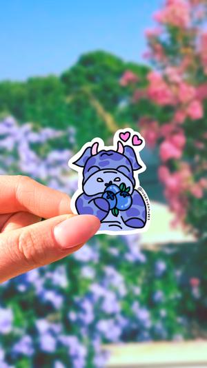 Blueberry Cow Sticker