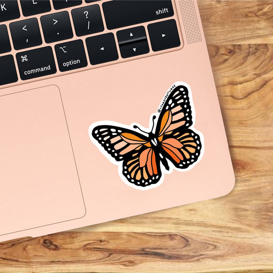 Sticker - Orange Butterfly
