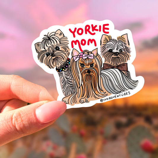 Sticker - Yorkie Mom